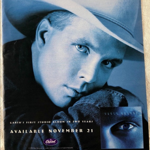 ! 1 Page/2 Sides frm VTG ‘96 Country America Magazine, Garth B, Lady Stetson Ad - Picture 3 of 7